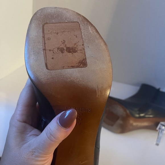 Vetements SS19 Upside down Eiffel Tower heeled boot in black sz 39 - Picture 10 of 10